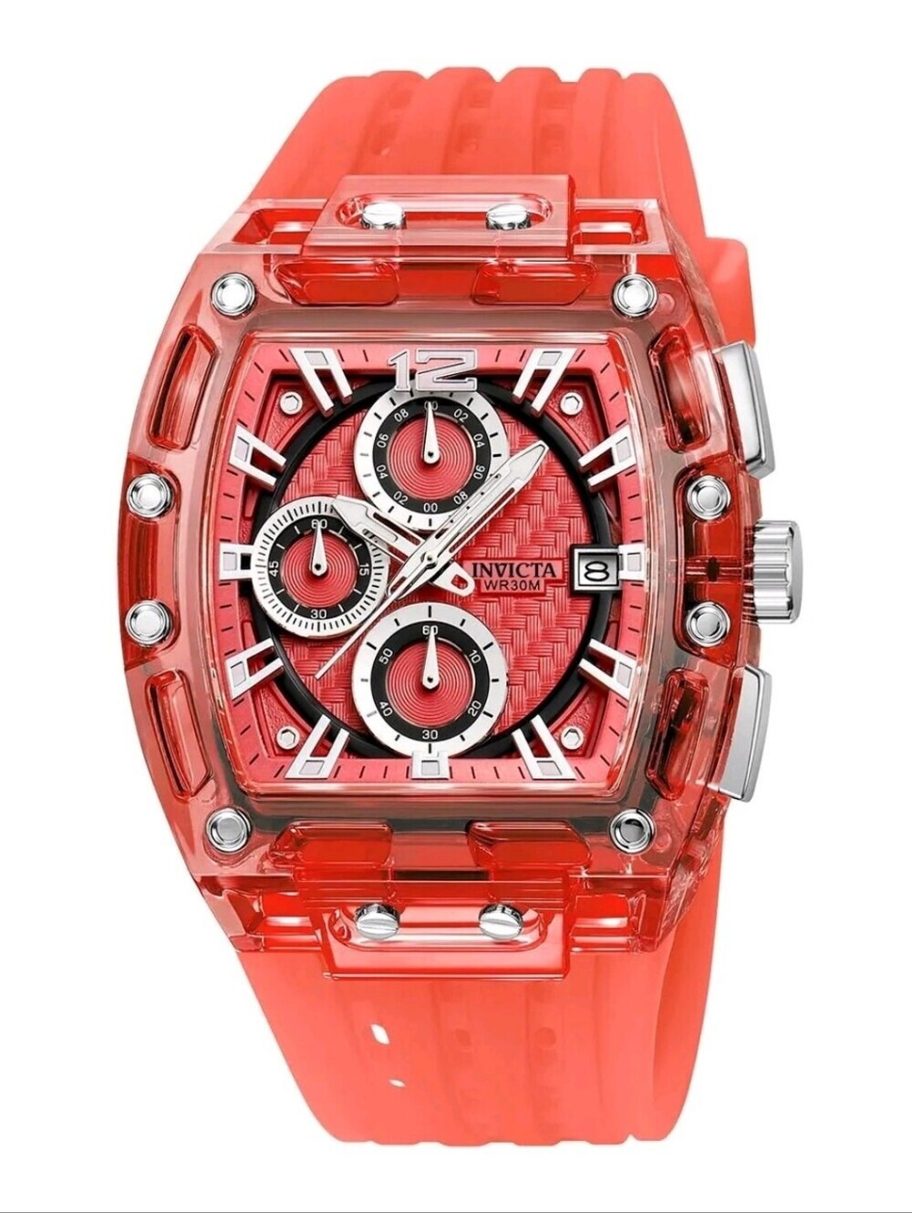 NEW ⌚️ Invicta S1 Rally Men's Allogrip Watch - 42mm, Red 70142 Chronograph